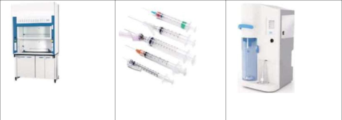 General & Analytical Chemistry Labs equipment